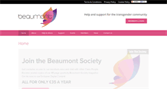 Desktop Screenshot of beaumontsociety.org.uk
